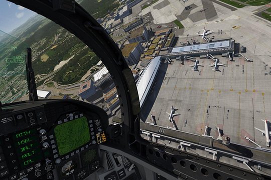 F / A-18 fighter jet flight simulator in Zurich — billede 3