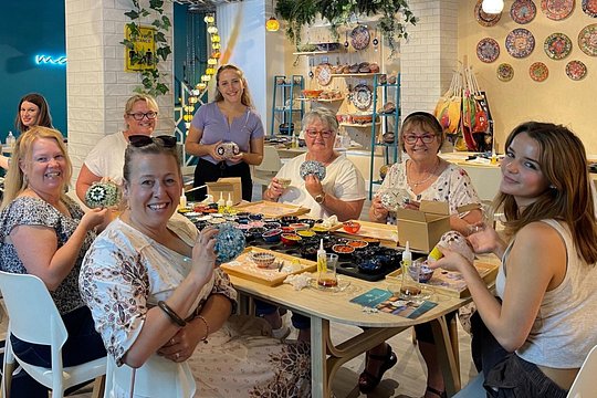 Mosaic Art Classes Melbourne: Turkish Lamp Workshop — photograph 2