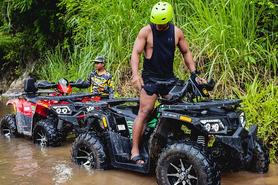 From Phuket 7KM Rafting, ATV, Monkey Cave & Waterfall with Lunch — photograph 4