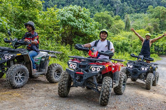 From Phuket 7KM Rafting, ATV, Monkey Cave & Waterfall with Lunch — photograph 5