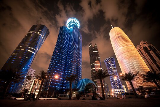 Beleuchtetes Doha: Entdeckungstour nach Einbruch der Dunkelheit — Foto 5