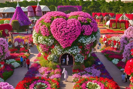 Miracle Garden Ticket Dubai with Private Transfers — Foto 3