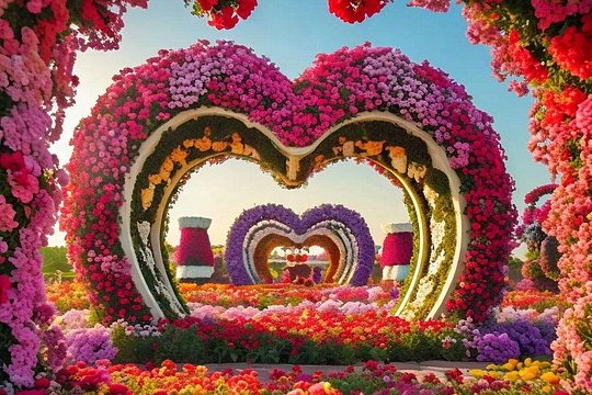Miracle Garden Ticket Dubai with Private Transfers — Foto 4