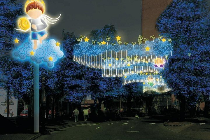 Combo: Zip lines Adventure and Christmas Lights Tour of Medellin