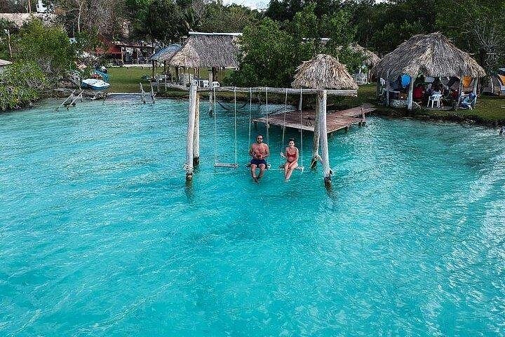 Bacalar Lagoon & Kayak Tour in Club Marmol from Playa del Carmen