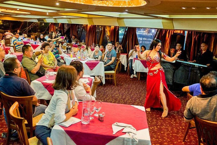 Cairo Nile Dinner Cruise with Open Buffet & Live Entertainment