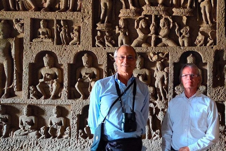 Guided tour of Buddhist Kanheri Caves and Golden VIpassana Pagoda