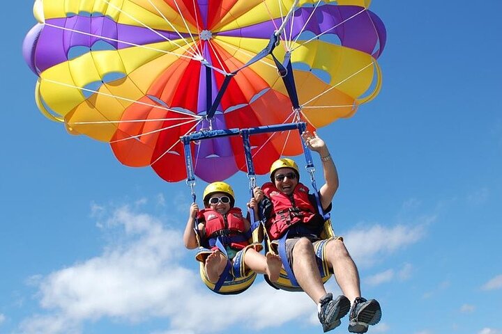 Pure Adrenaline Parasailing Collected in Uvero Alto