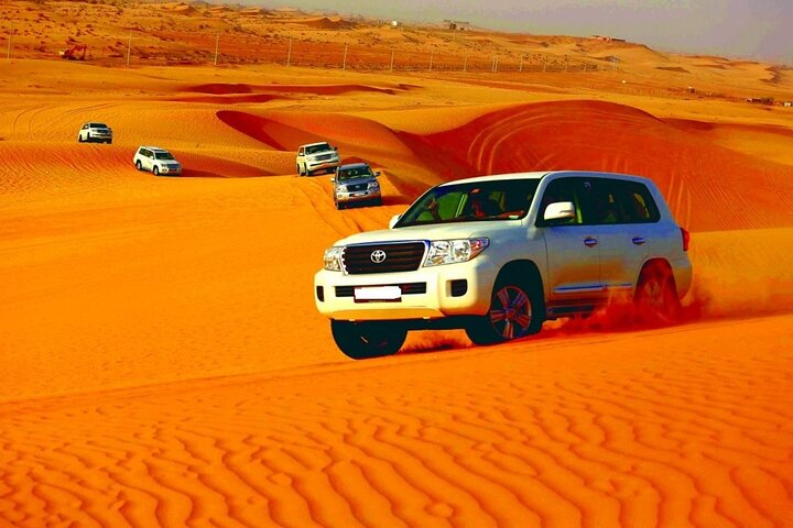 Morning Desert Safari Tour With Dune Bashing At Lahbab Desert.