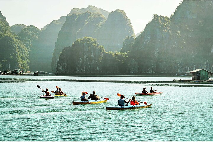 Half Day Boat Trip with Kayaking on Lan Ha Bay Cat Ba Island