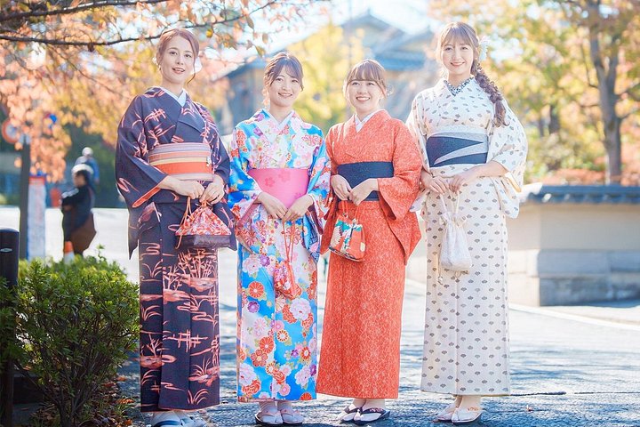 Kyoto Kimono Rental Chamatsu Ladies Plan with Hair Set