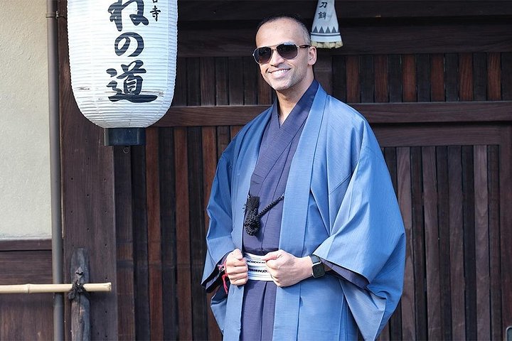 Kyoto Kimono Rental CHAMATSU Men's Plan Kimono and Yukata Rental