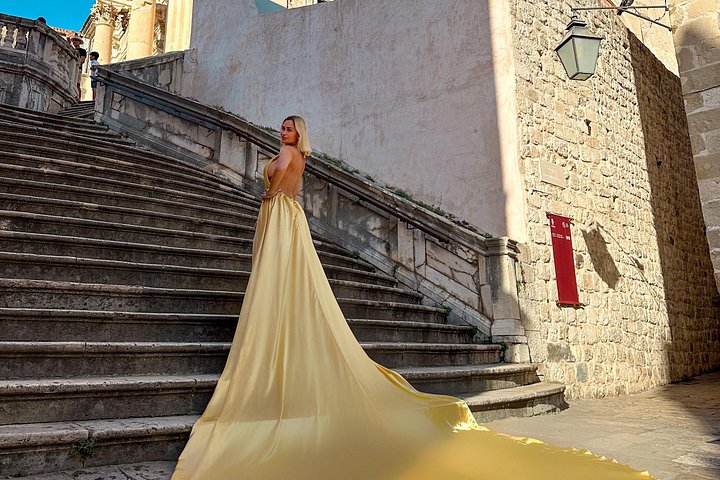 Flying Dress Photo Shooting in Dubrovnik