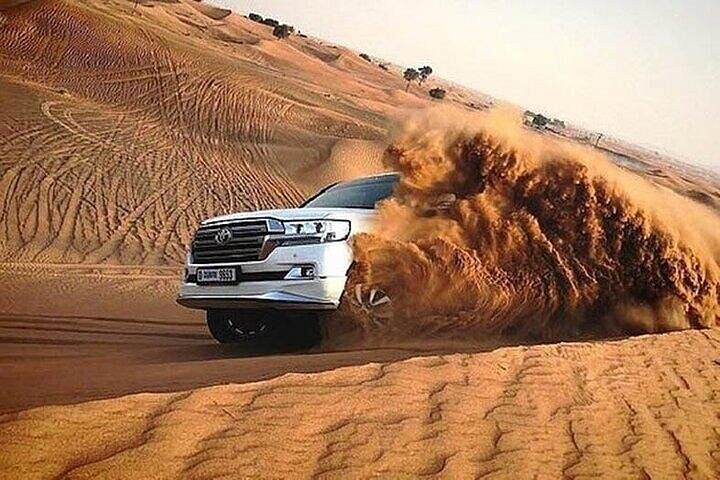 Dubai Desert Adventure Dune Bashing, Camel and Sandboarding