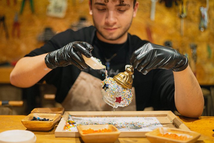 Istanbul Guided Turkish Mosaic Lamp Workshop with Snacks
