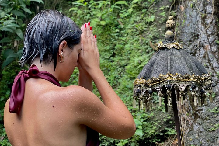 Ubud: Purification at the temple, waterfalls, Tegallalang rice fields