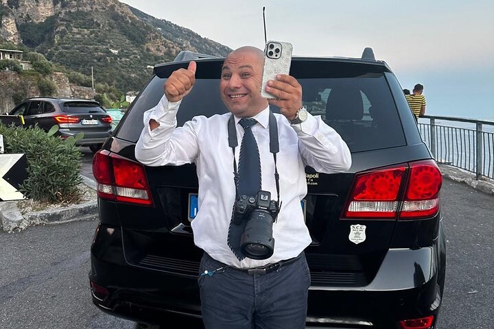 from Praiano to Naples Airport & Train Station Private Transfer