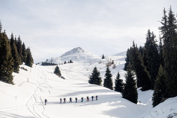 Almaty Private Guided Backcountry Ski Tour in Zailijskij Alatau