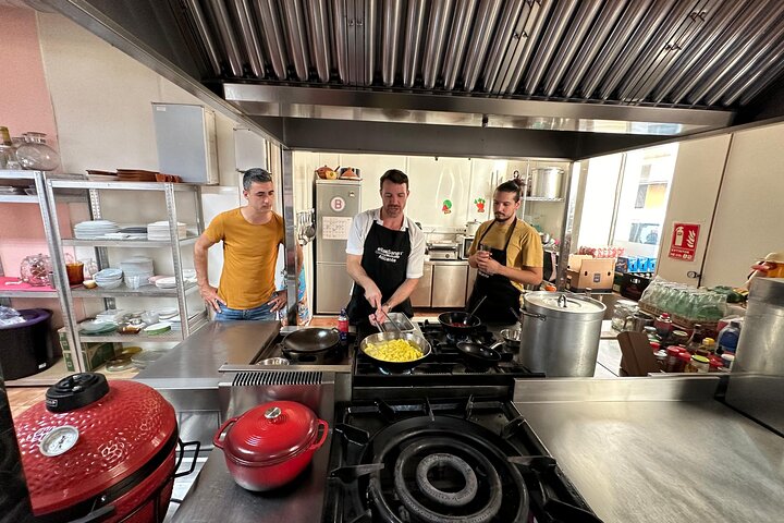 Evening Spanish Tapas Cooking Class with Live Guitar Music