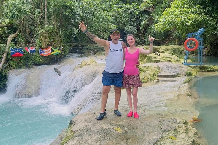 Blue Hole and bamboo rafting combo