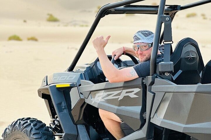 Dune Buggy Tour with Camel and Sand Boarding Abu Dhabi