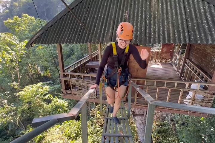 From Vientiane:Vang Vieng Zipline,2Caves,Kayaking,lagoon2