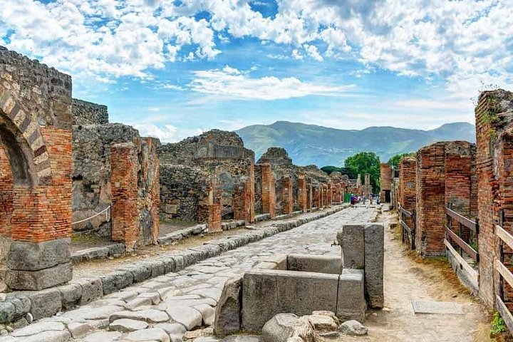 From Naples/salerno : Private Tour of Pompeii Sorrento and Positano