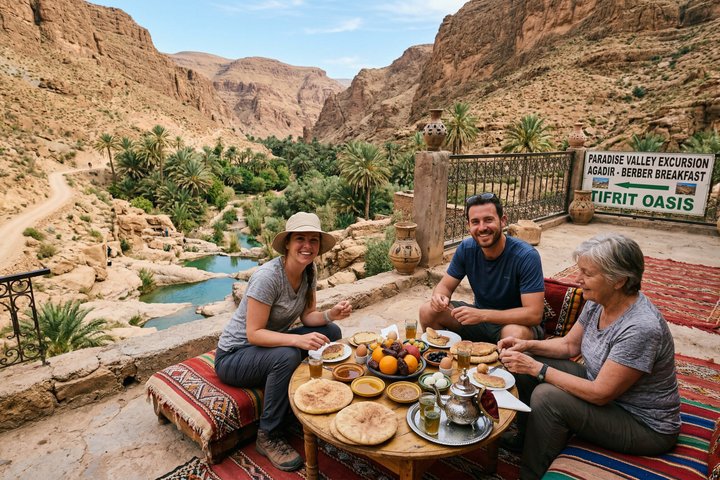 Paradise Valley & Atlas Mountains Tour from Agadir with Breakfast