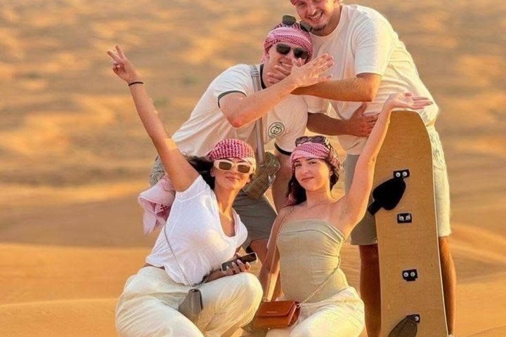 Inland Sea Desert Safari ATV Camel Ride and Sandboarding