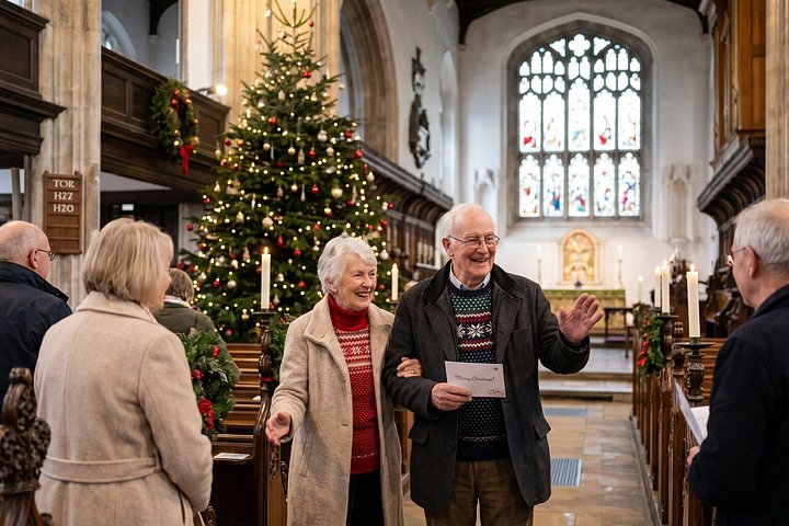 Private Christmas Walking Tour in Cambridge Old Town