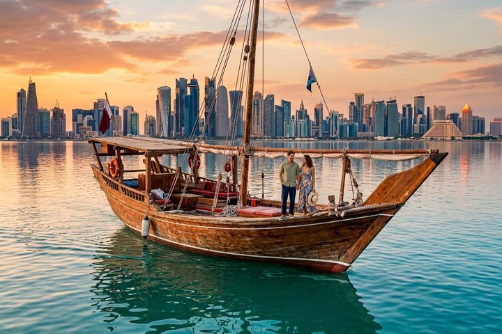Doha City Tour & Dhow Cruise: Souq Waqif, Katara & The Pearl